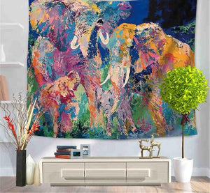 HIPPIE ELEPHANT TAPESTRY